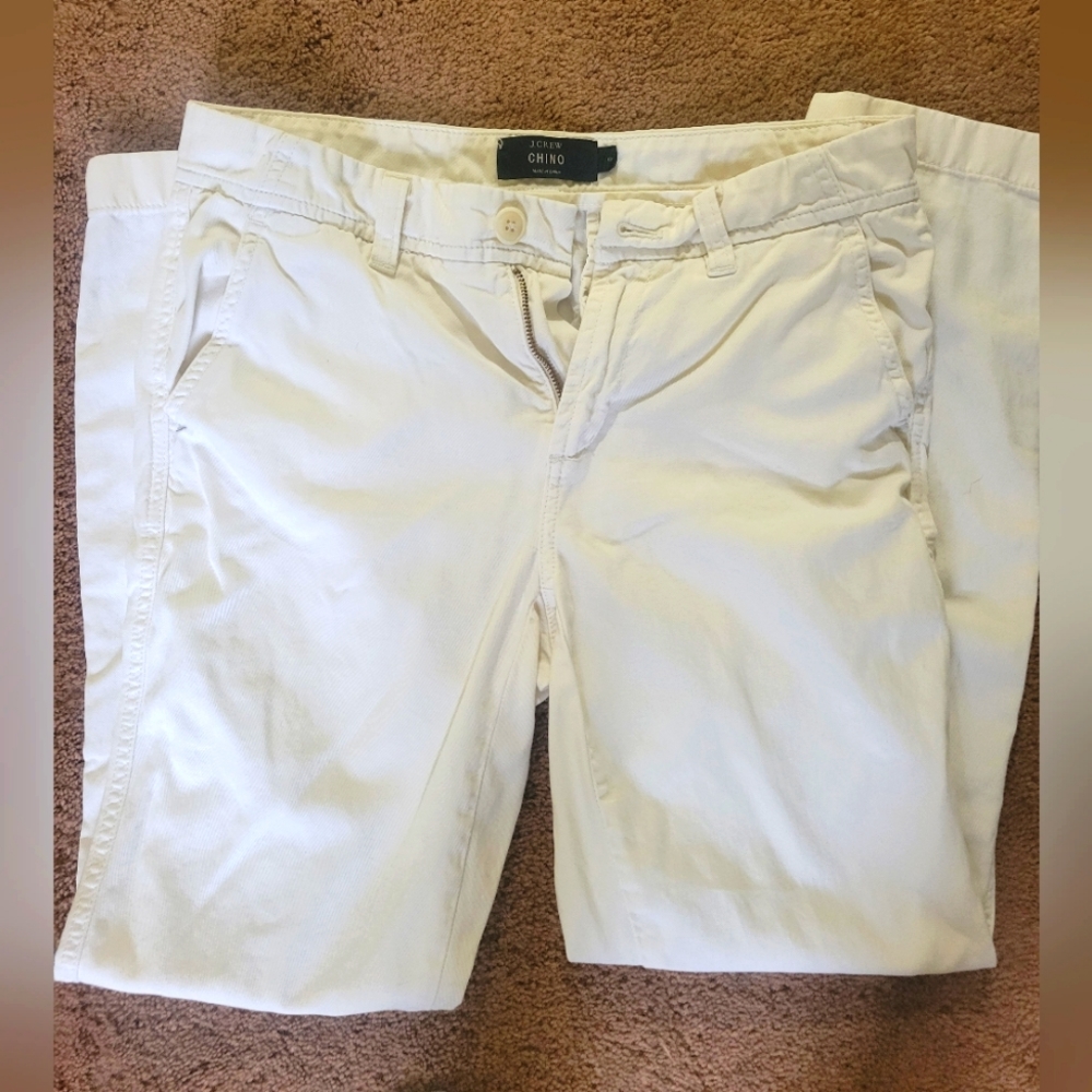 J. Crew Womens White Chinos